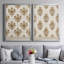 «Block Block Blooms I», ensemble de 2 reproductions sur toiles encadrées-1934381533-1934381528