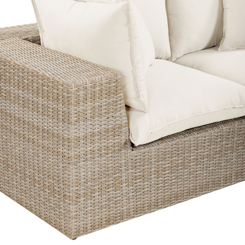 Canapé modulaire d'extérieur Cali Natural Performance, 4, Non