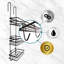 Stjohn Over-the-Door Stainless Steel Shower Caddy