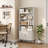 71" Tall Bookshelf With Storage Cabinet-800761288