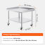 Table de travail en acier inoxydable