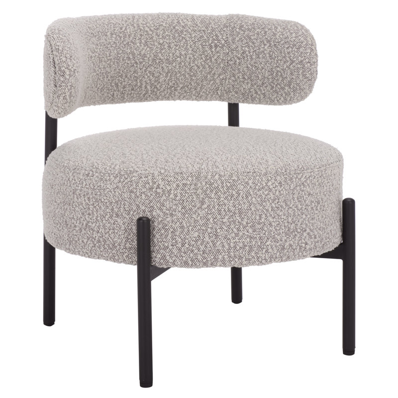 Chaise de salle à manger Cardan, Gris clair