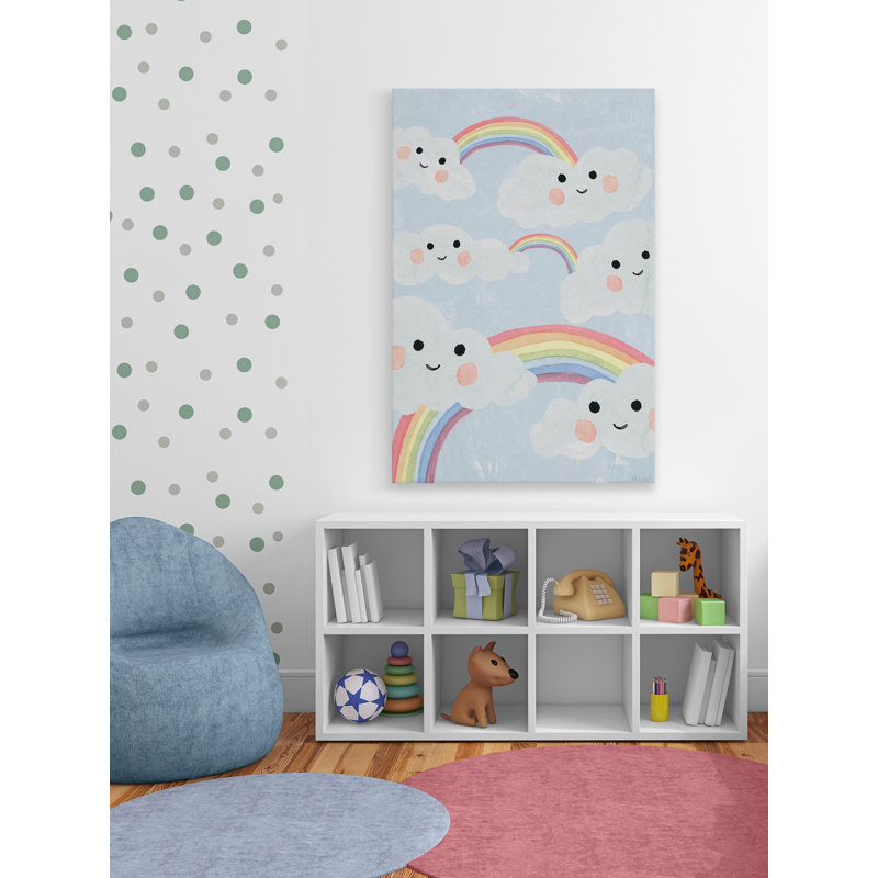 Reproduction de plusieurs arcs-en-ciel sur toile tendue Gaspard, H 45 po x l 30 po x P 1,5 po
