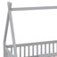 Lit de sol en forme de tente, lit avec garde-corps-868018820