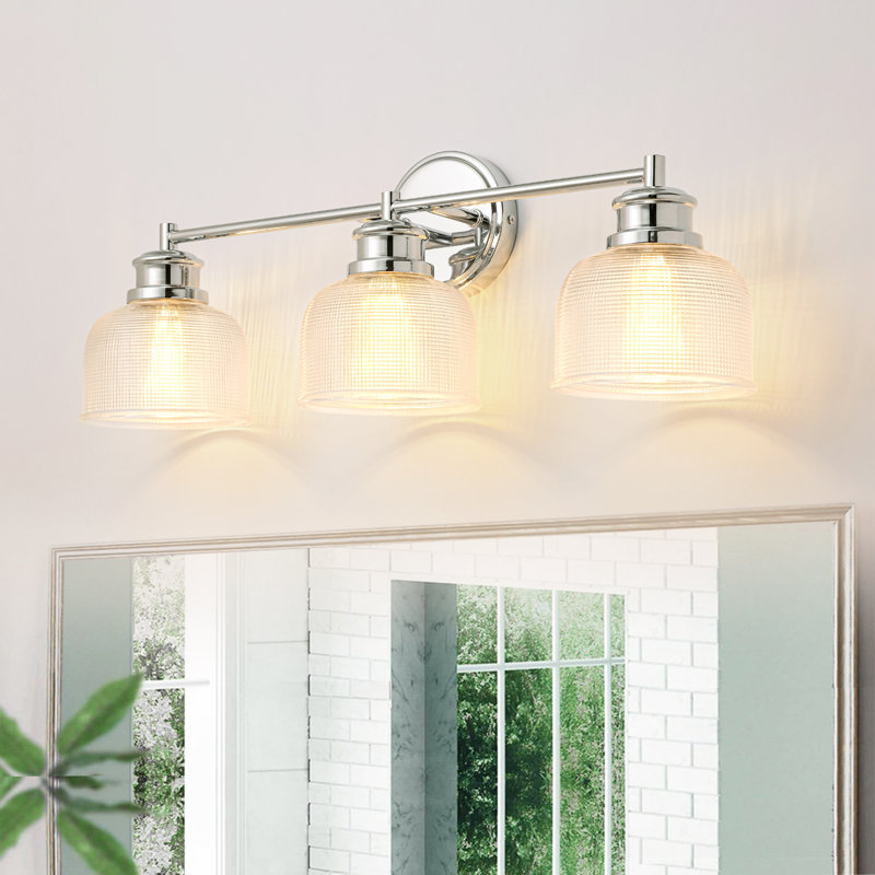 Éclairage pour salle de bain 3 lumières, Chrome chrome