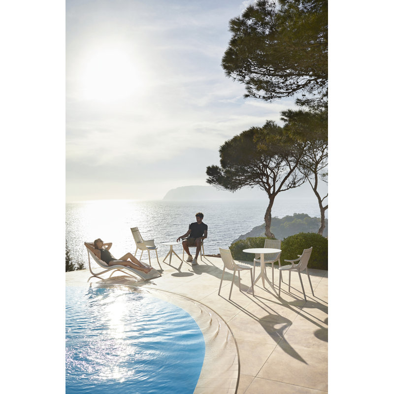 Chaise d'appoint empilable Ibiza, Écru