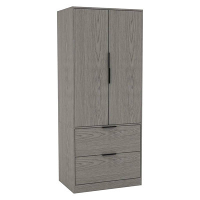 Sibby 2 Door Solid Wood Wardrobe