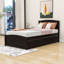 Twin Size Wooden Platform Bed with Twin Size Trundle-1494778750