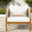 Chaises longues confortables en bois d'acacia tissé pour la maison de patio