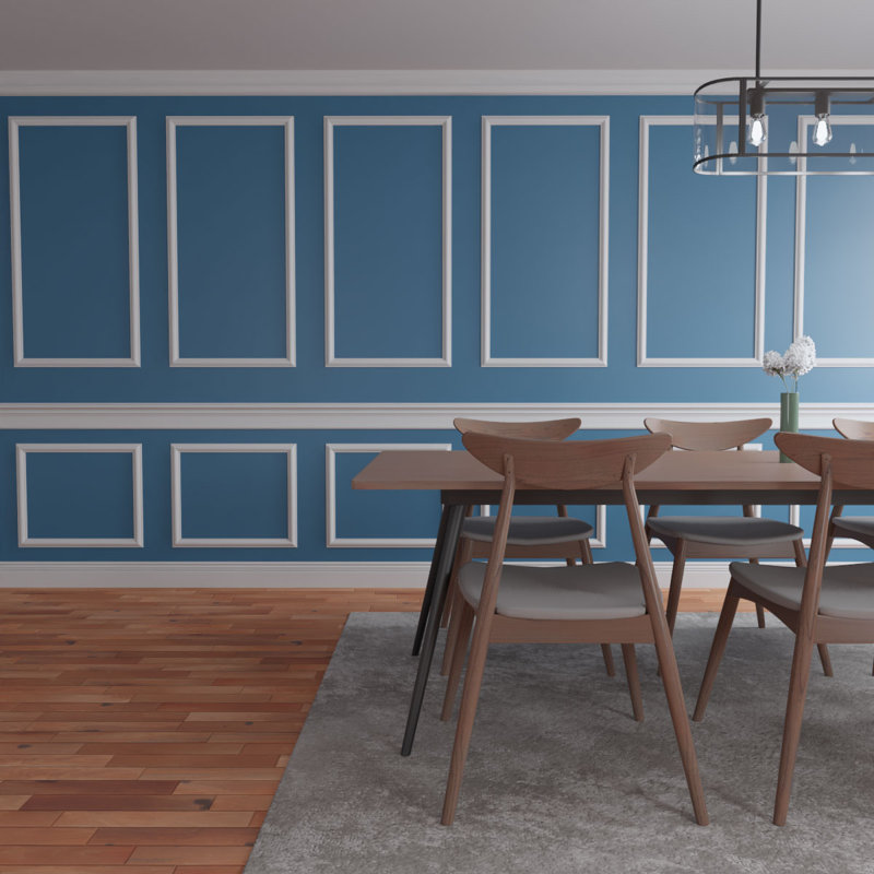 96'' H x 94.5'' W x 0.5'' D Urethane Wainscot Panelling