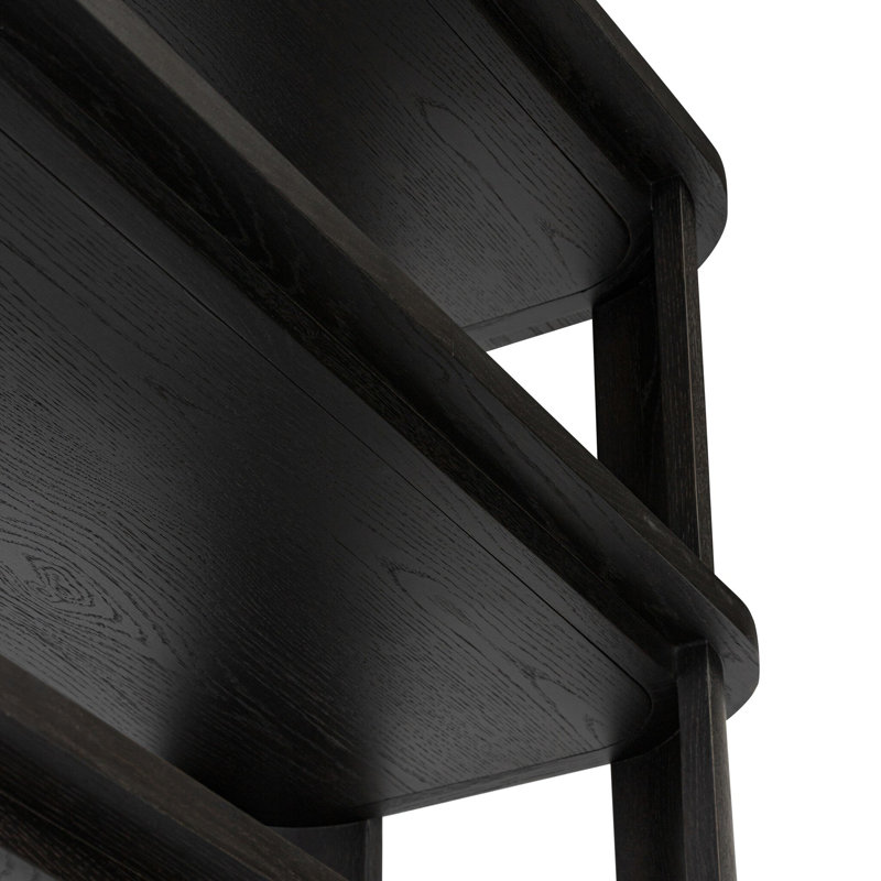 Connell Bookcase-Worn Black Veneer