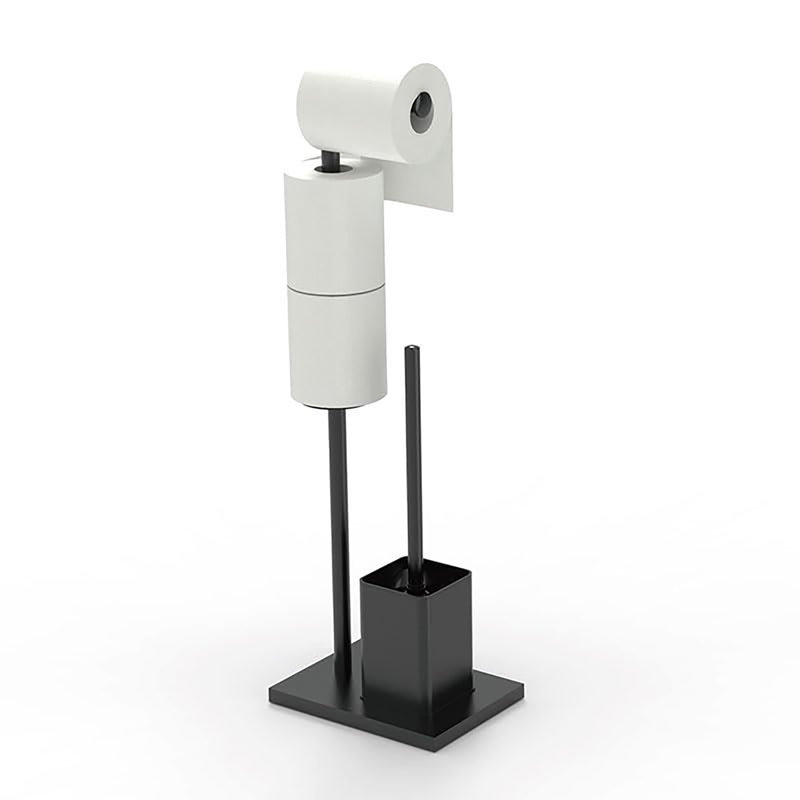 Free Standing Toilet Paper Holder, Black