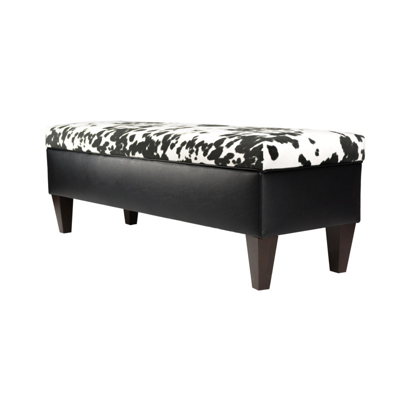 Brooke Upholstered Bench, Black