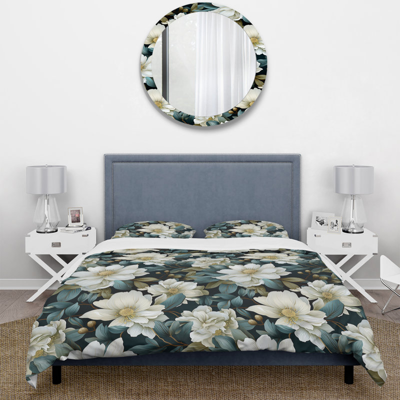 Literie Stormy Botanics Moody, Housse de couette simple + 1 taie décorative stan