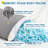 Memory Foam Body Pillow 20x54 Inch Long Bed Pillow Grey
