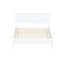 Mid-century, Twin Size, White Wooden Bed, Tapered Legs, Slat Kit, Growing , No Box Spring Needed Platform Mid-century Aesthetic, Color,