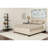 Aluino Button Tufted Platform Bed with Memory Foam Pocket Spring Mattress-129474196-129474199