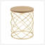 Table d'appoint Golden [plateau en panneau de fibres à densité moyenne + structure en métal]