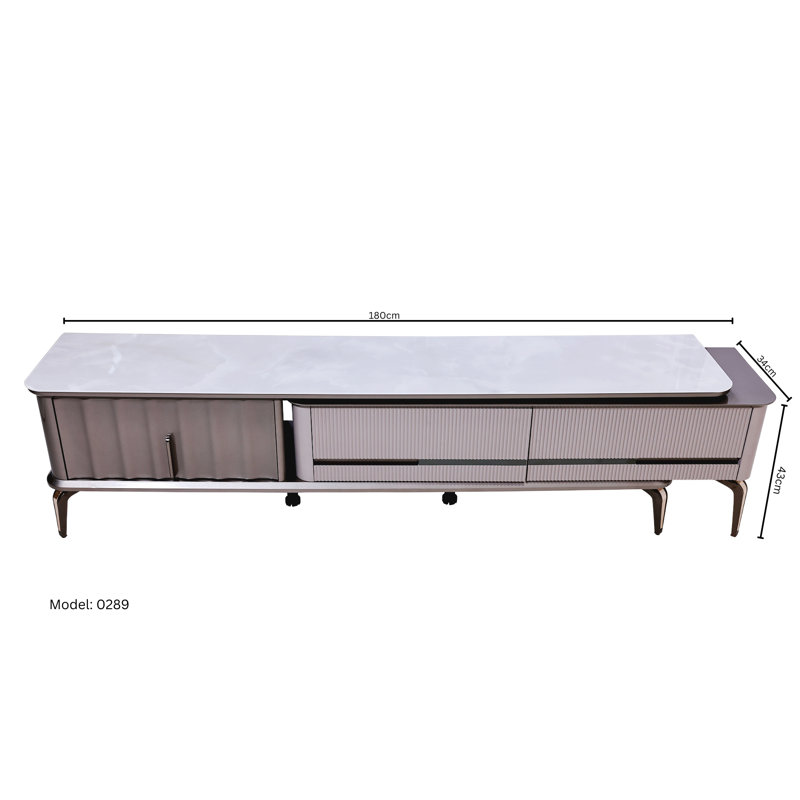 Daudi Unfinished TV Stand for TVs up to 75"