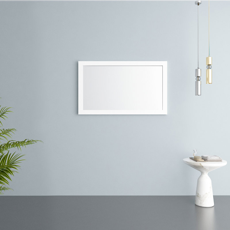 Miroir Gemma 48, 28,37 po x 47,25 po, Blanc mat