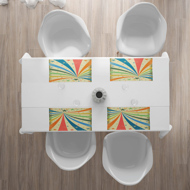 Polyester Abstract Rectangle Placemat