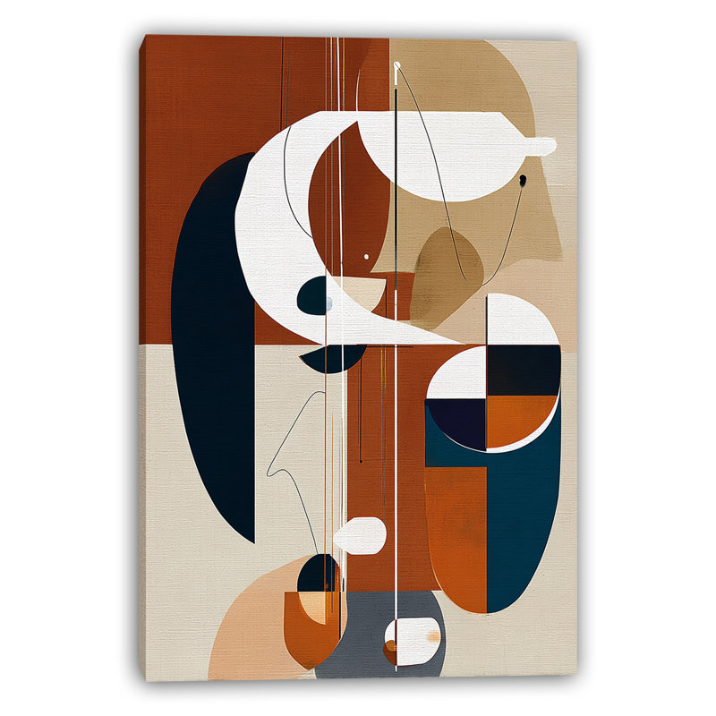 «Abstract Portrait Fusion», art mural sur toile tendue, H 36 po x l 24 po x P 1,5 po