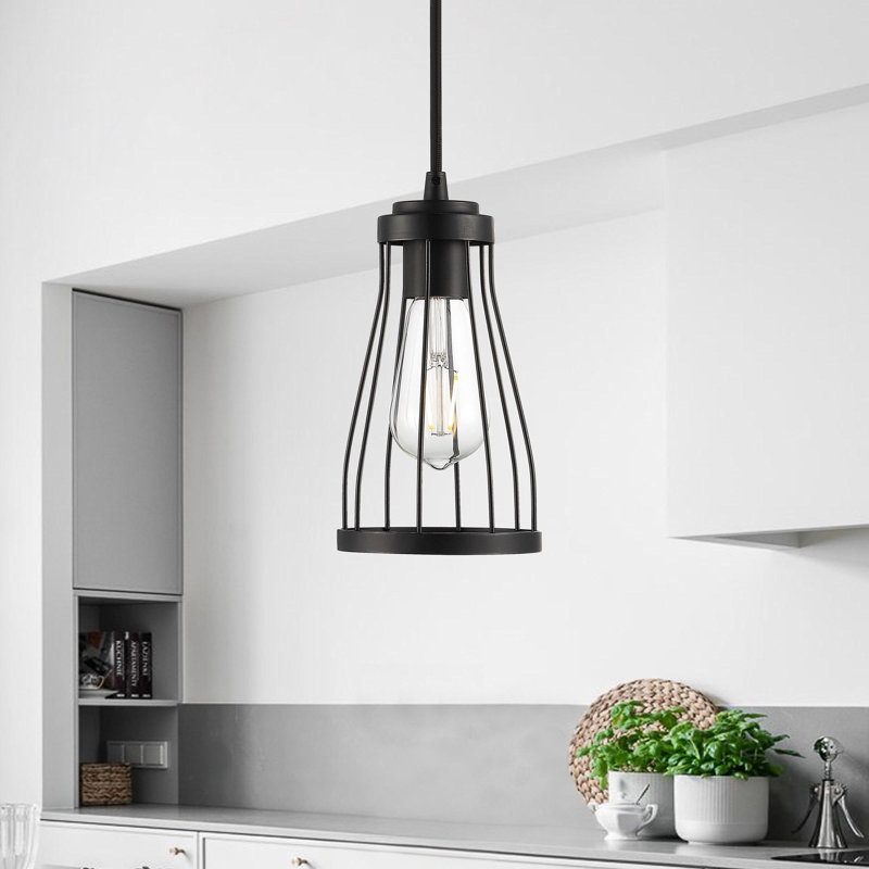 Valentia 1 - Light Matte Black Single Pendant