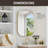 Trielle Rectangular Aluminum Framed Modern Bathroom Wall Mirror-149312858-149312857