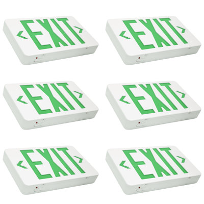 MW LIGHTING LED Emergency Light,Exit Sign Light With Emergency Backup Ni-cd Battery