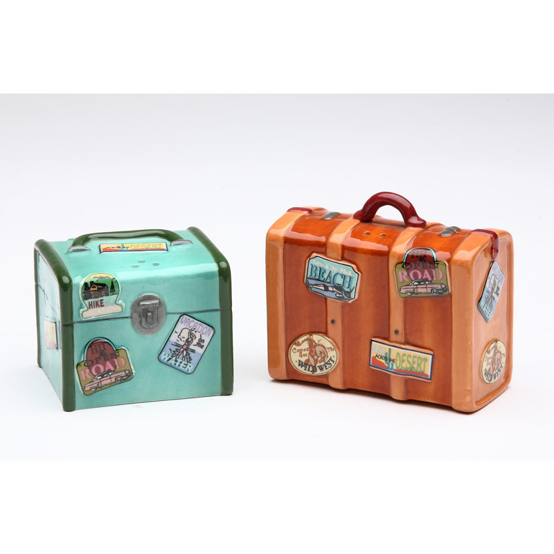 Cosmos Gifts Luggage Salt and Pepper Set