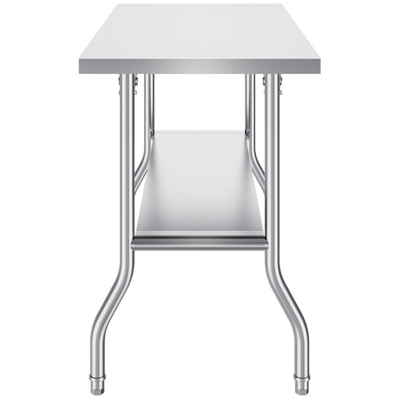 VEVOR Stainless Steel 48'' Folding Commercial Prep Table
