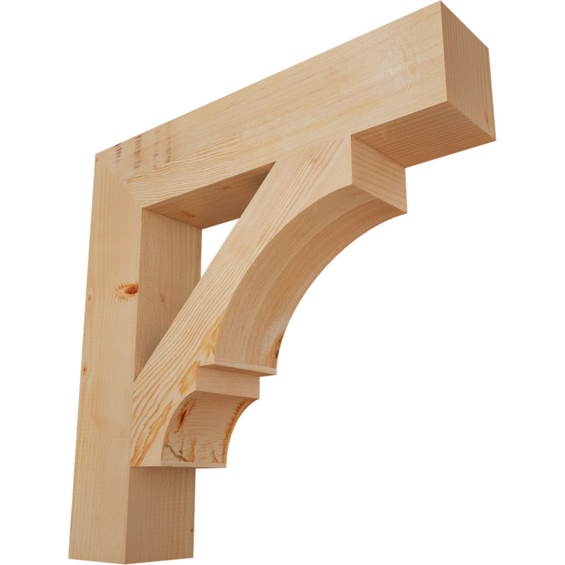 Support à bloc lisse l 5 5 po x P 30 po x H 30 po, sapin Douglas, Sapin de Douglas lisse, L 5 1/2 po x P 30 po x H 30 po