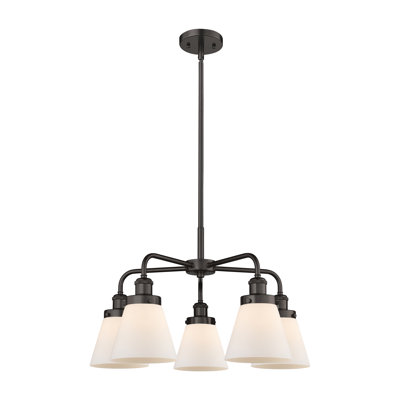 Lustre suspendu 5 lumières Cone
