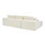 Canapé modulaire en forme de L 108 po avec méridienne en forme de L avec méridienne, canapé de compression rembourré moderne avec porte-gobelets et poches de rangement latérales pour espaces de vie, installation instantanée sans outil-132105844-132105845