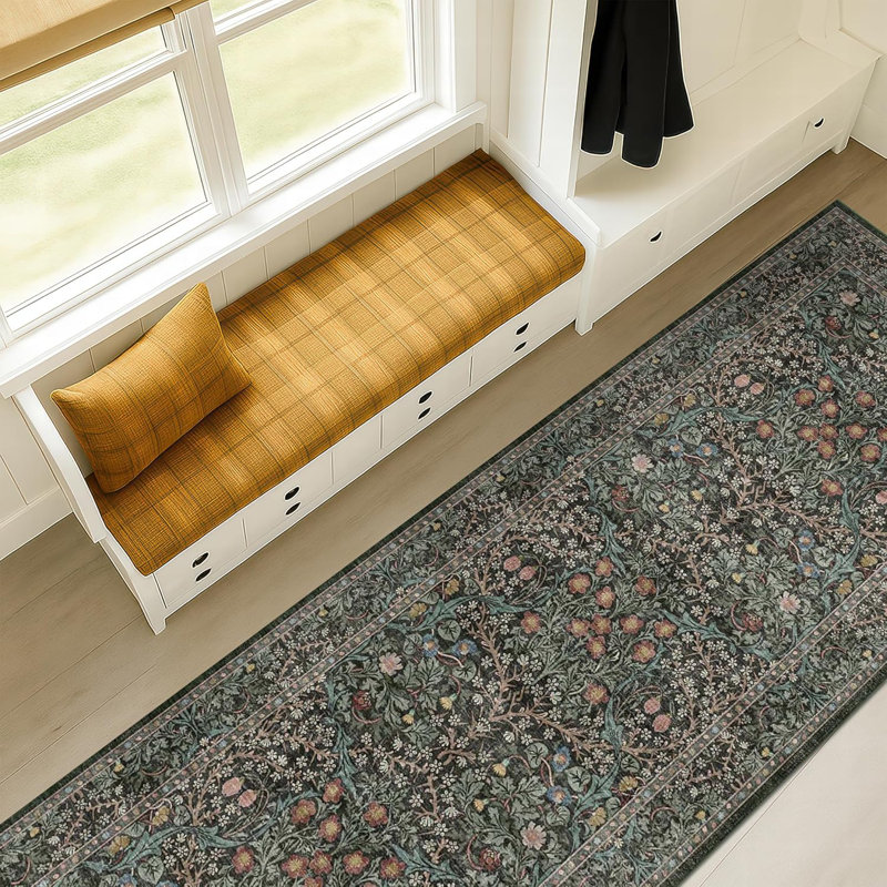 Tapis de couloir de cuisine lavable antidérapant, Tapis de couloir 2 pi x 6 pi