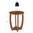 LUMERA Collection Mid-Century Modern Round Side Table, 17.7” Wood Drum Accent Table with Removable Shelf, Small Living Room, Bedside or Apartment Table