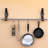 Steel Straight Wall Mounted Pot Rack