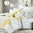 Cotton King Comforter - Taupe Grey/Yellow, , 1 Comforter, 2 Shams, 3 Pillows Printed Bedding ,-120264809