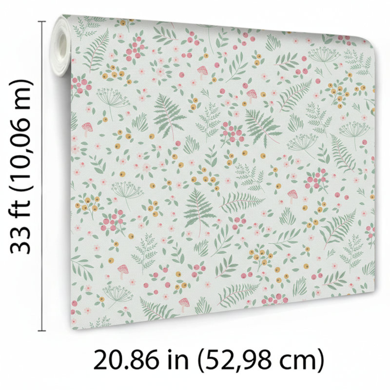 Papier peint Bramble and Bloom, Pink