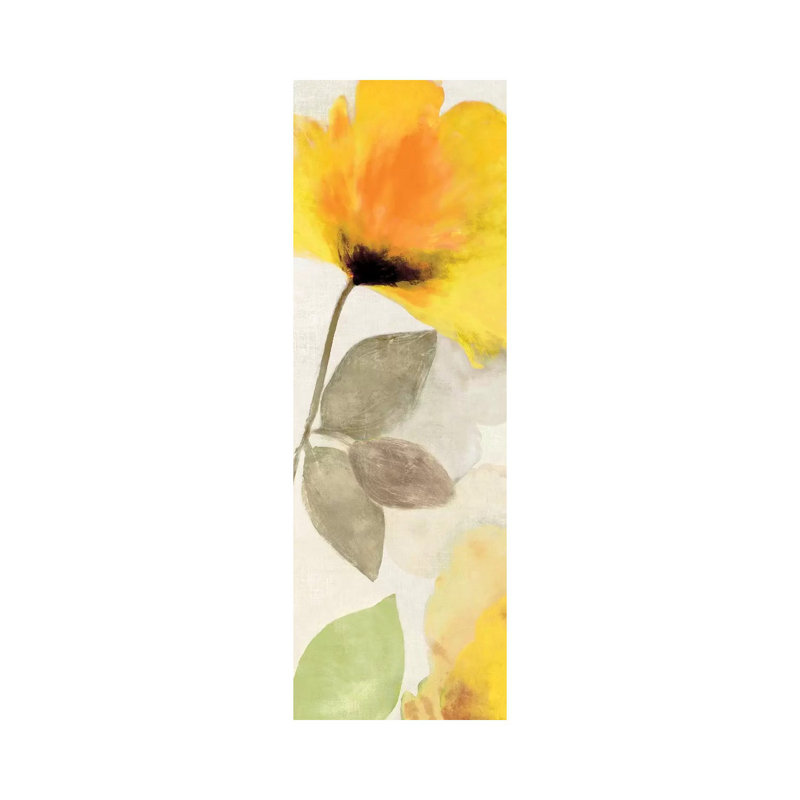 Happy Florals I by Aimee Wilson - Wrapped Canvas Panoramic Gallery-Wrapped Canvas Giclée, 152.4 cm H x 50.8 cm W x 1.91 cm D
