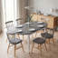 Pine Oval Solid Wood Dining Table