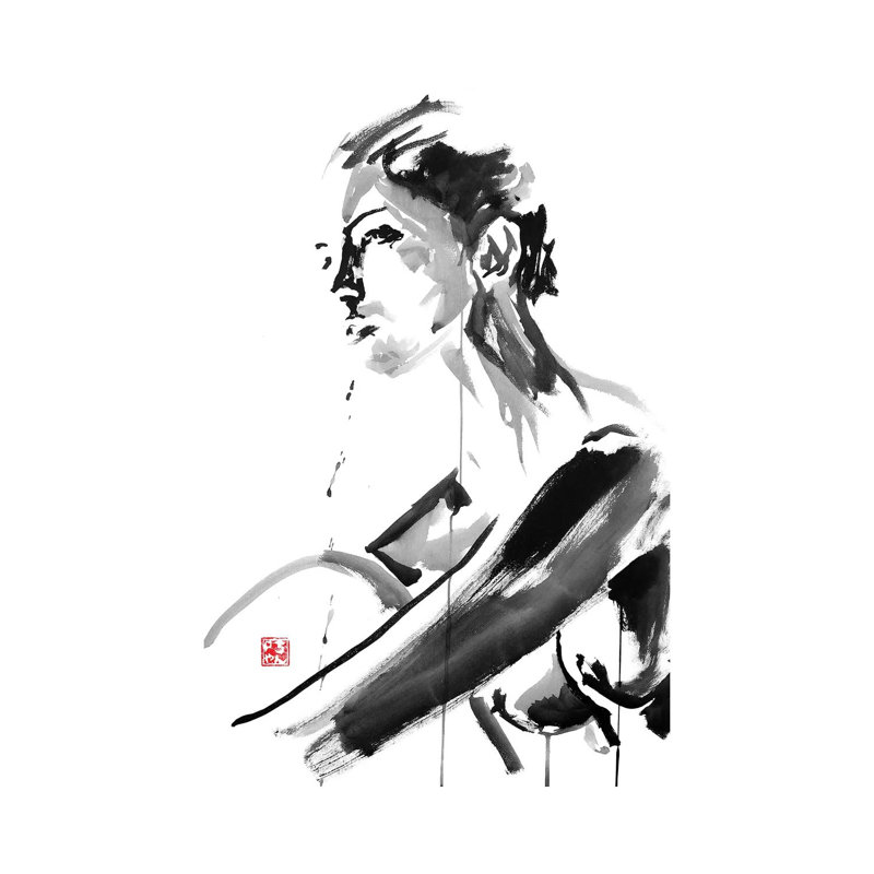 Thinking by Péchane - Print on Canvas, Wrapped Canvas, 66.04 cm H x 45.72 cm W x 1.91 cm D