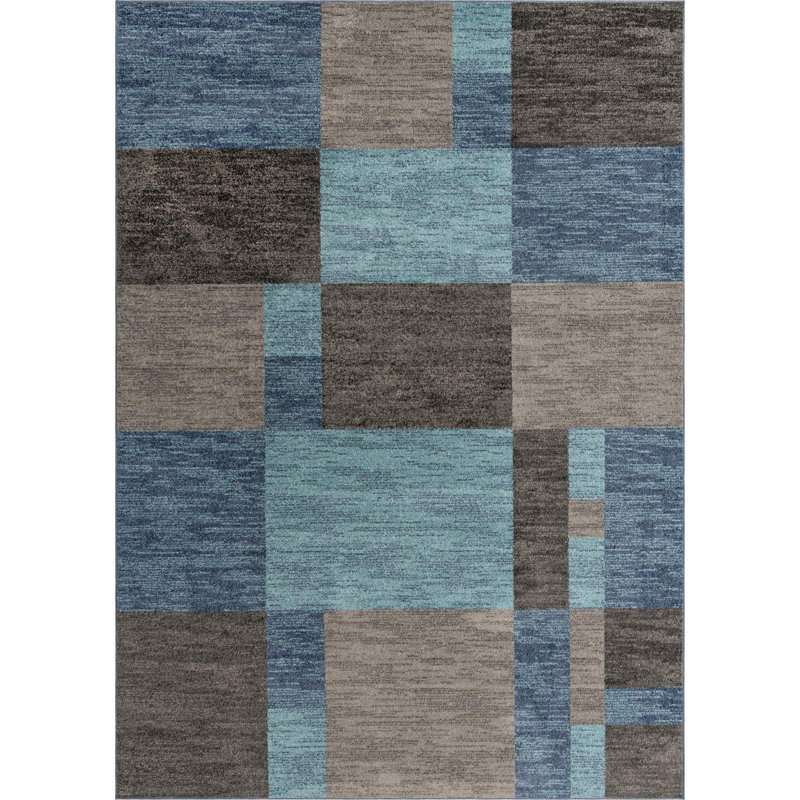 Eginhard Geometric Indoor Rug, Rectangle 10' x 14'