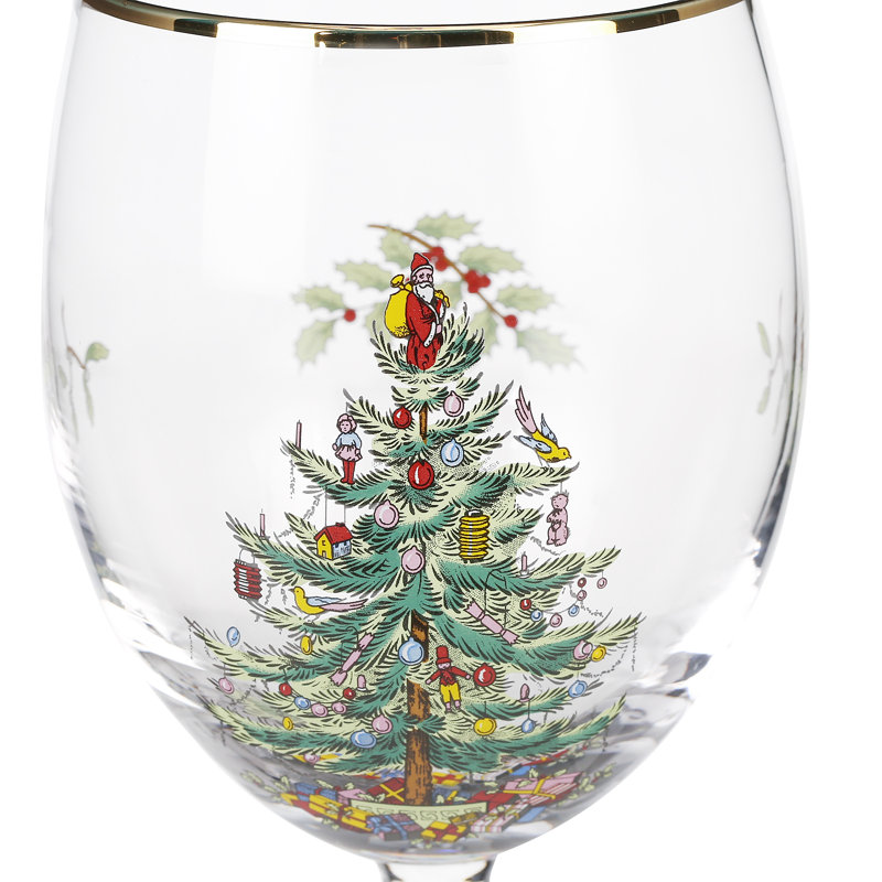 Spode, Christmas Tree - Wine Glasses