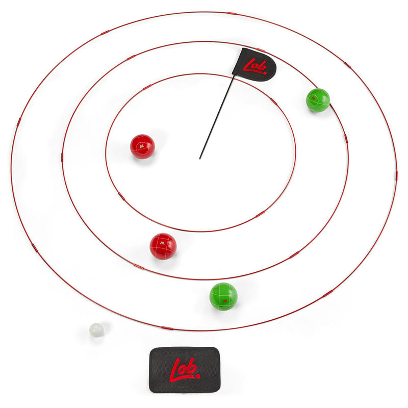 Ensemble de jeu d'extérieur avec 5 balles et étui Lob Home Bocce Sport