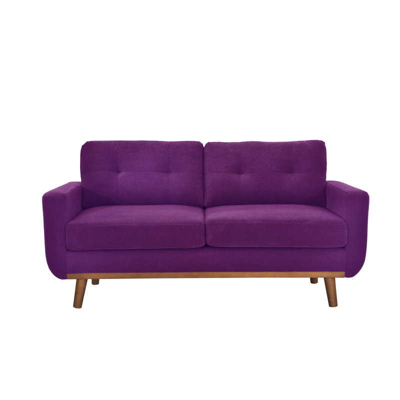 Causeuse standard rembourrée, Mauve