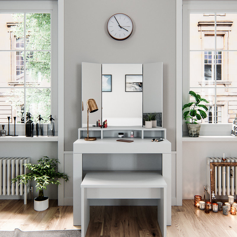 Allisonia Dressing Table with Mirror