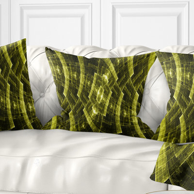 Grille en métal psychédélique fractal - coussin imprimé abstrait