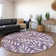 Premium Machine Washable Prisco Purple Rug