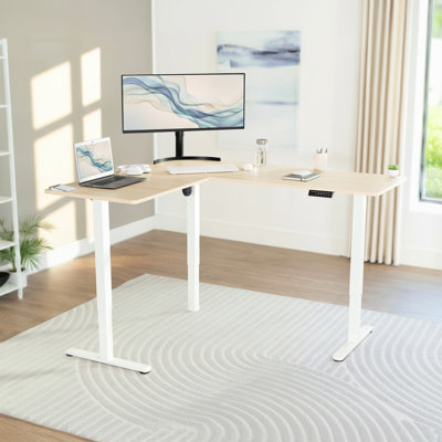 VIVO Electric Corner Standing Desk